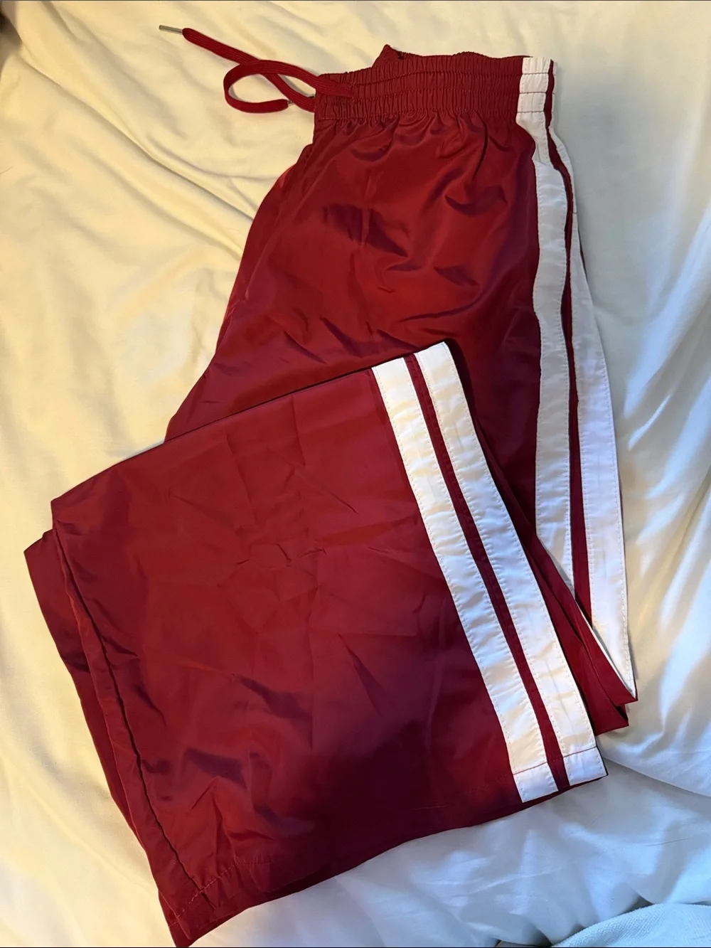 wild fable Burgundy Track Pants with White Side Stripes